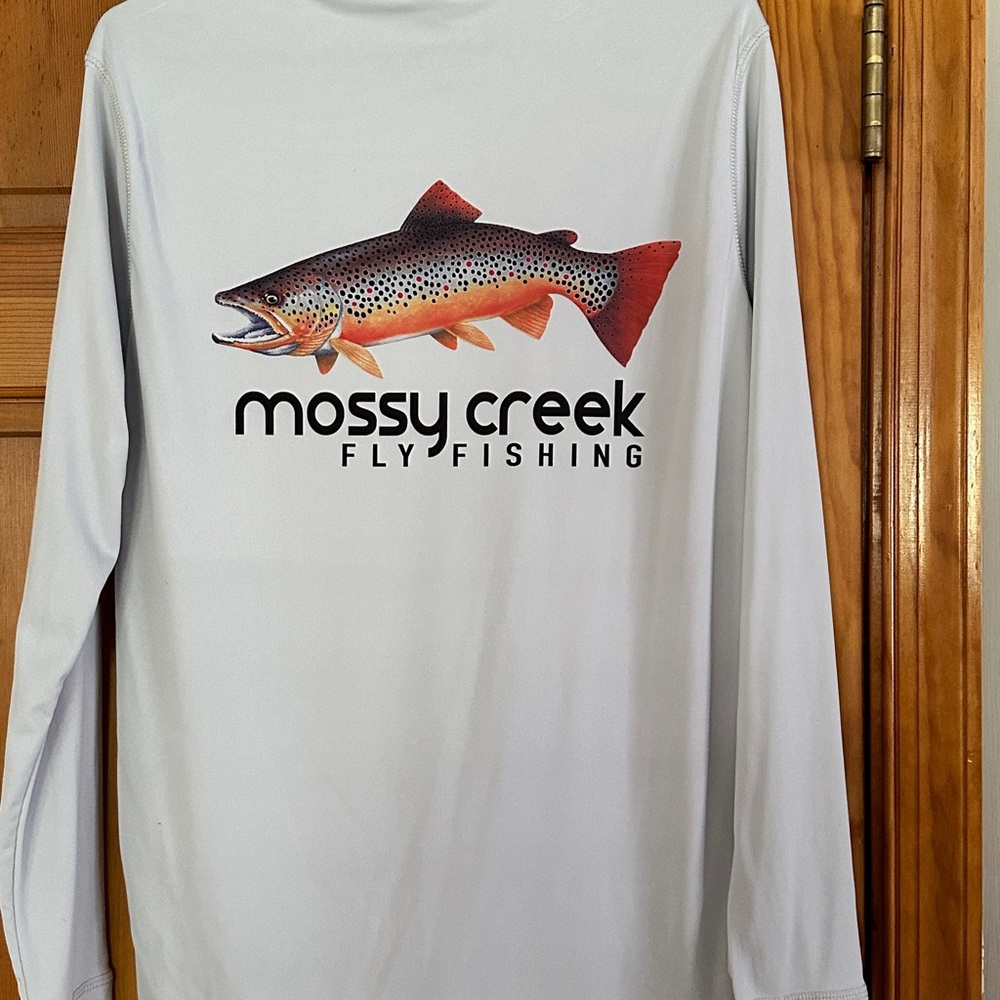 Mossy Creek Fly Fishing Dri Fit Hooded Shirt